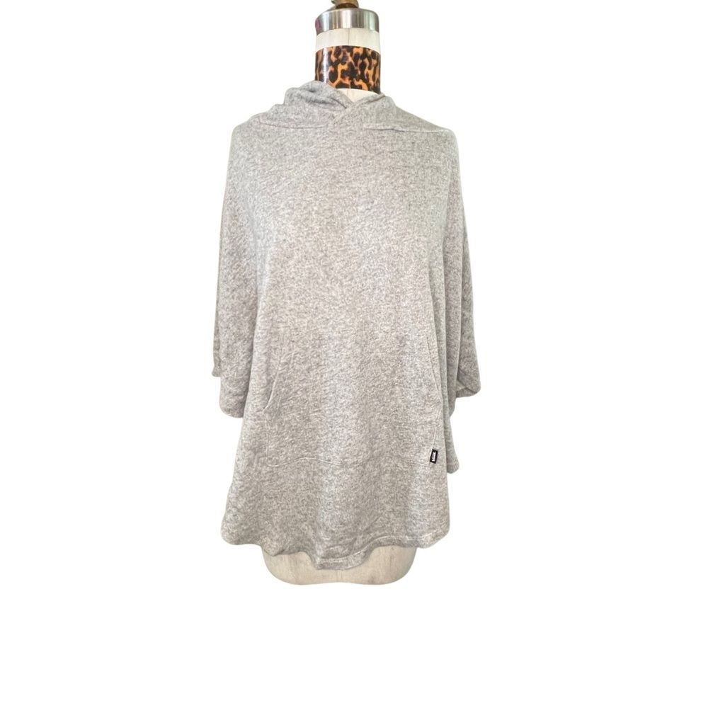 B1 Vans, gray hoodie, sweat, poncho, size large
